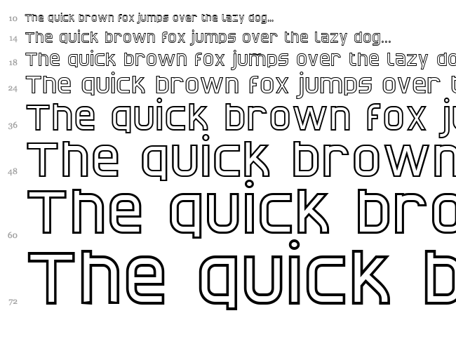 CAT North Licht font waterfall